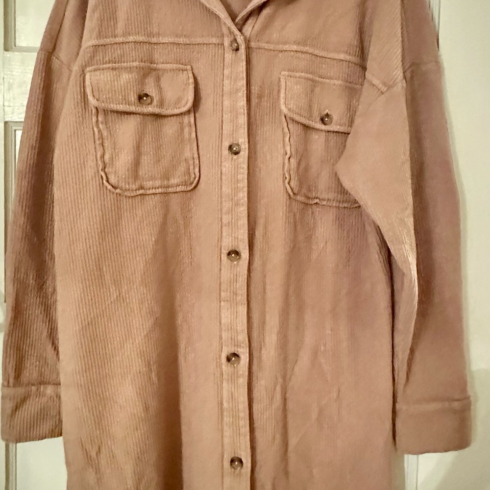 Anthropologie Corduroy Shacket